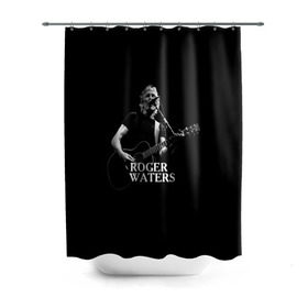 Штора 3D для ванной с принтом Roger Waters, Pink Floyd в Екатеринбурге, 100% полиэстер | плотность материала — 100 г/м2. Стандартный размер — 146 см х 180 см. По верхнему краю — пластиковые люверсы для креплений. В комплекте 10 пластиковых колец | roger waters | джордж уотерс | композитор | певец | поэт