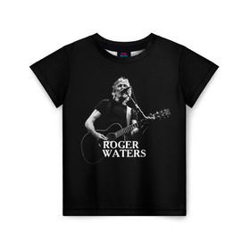 Детская футболка 3D с принтом Roger Waters, Pink Floyd в Екатеринбурге, 100% гипоаллергенный полиэфир | прямой крой, круглый вырез горловины, длина до линии бедер, чуть спущенное плечо, ткань немного тянется | Тематика изображения на принте: roger waters | джордж уотерс | композитор | певец | поэт