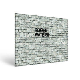 Холст прямоугольный с принтом Roger Waters. The Wall в Екатеринбурге, 100% ПВХ |  | pink floyd | roger waters | джордж уотерс | композитор | певец | поэт