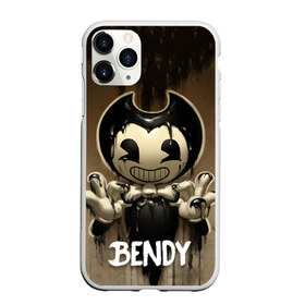 Чехол для iPhone 11 Pro матовый с принтом Bendy в Екатеринбурге, Силикон |  | bendy | bendy in the ink machine | cartoon | game | бенди | игра