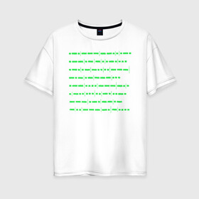 Женская футболка хлопок Oversize с принтом Roger Waters Radio K A O S в Екатеринбурге, 100% хлопок | свободный крой, круглый ворот, спущенный рукав, длина до линии бедер
 | chaos | k.a.o.s | radio | roger waters | джордж уотерс | композитор | певец | поэт | радио | роджер уотерс | хаос