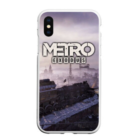 Чехол для iPhone XS Max матовый с принтом Metro Exodus в Екатеринбурге, Силикон | Область печати: задняя сторона чехла, без боковых панелей | exodus | horror | metro | survival | исход | метро | мутация | оружия | стелс | шутер | экшен