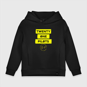 Детское худи Oversize хлопок с принтом Twenty one pilots в Екатеринбурге, френч-терри — 70% хлопок, 30% полиэстер. Мягкий теплый начес внутри —100% хлопок | боковые карманы, эластичные манжеты и нижняя кромка, капюшон на магнитной кнопке | Тематика изображения на принте: 21 pilots | josh dun | jumpsuit | music | rock | top | twenty one pilots | арт | джош дан.музыка | рок | тайлер джозеф