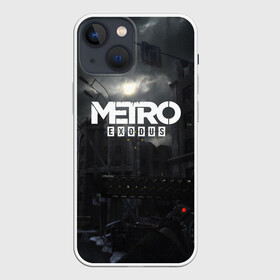 Чехол для iPhone 13 mini с принтом METRO EXODUS в Екатеринбурге,  |  | ak47 | metro 2033 | metro exodus | апокалипсис | артем | глуховский | дорога | маски | ночь | оружие | поезд | противогаз | сталкеры