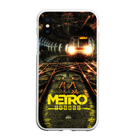 Чехол для iPhone XS Max матовый с принтом METRO EXODUS в Екатеринбурге, Силикон | Область печати: задняя сторона чехла, без боковых панелей | ak47 | metro 2033 | metro exodus | апокалипсис | артем | глуховский | дорога | маски | ночь | оружие | поезд | противогаз | сталкеры