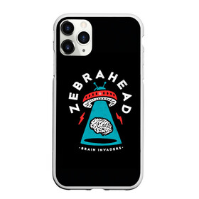 Чехол для iPhone 11 Pro матовый с принтом Zebrahead - Brain Invaders в Екатеринбурге, Силикон |  | album | brain | core | invaders | mind | rapcore | rock | ufo | zebrahead | альбом | зебрахед | мозг