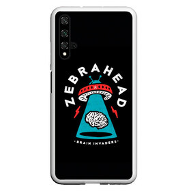 Чехол для Honor 20 с принтом Zebrahead - Brain Invaders в Екатеринбурге, Силикон | Область печати: задняя сторона чехла, без боковых панелей | album | brain | core | invaders | mind | rapcore | rock | ufo | zebrahead | альбом | зебрахед | мозг