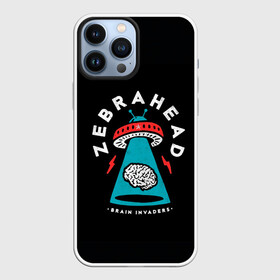 Чехол для iPhone 13 Pro Max с принтом Zebrahead   Brain Invaders в Екатеринбурге,  |  | album | brain | core | invaders | mind | rapcore | rock | ufo | zebrahead | альбом | зебрахед | мозг