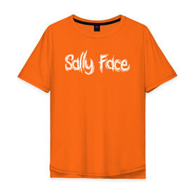 Мужская футболка хлопок Oversize с принтом Sally Face в Екатеринбурге, 100% хлопок | свободный крой, круглый ворот, “спинка” длиннее передней части | sally face | гизмо | девид | девочка | игра | лари | ларри | мальчик | маска | мрачная | на лице | пых | с протезом | сал | сали | салли | салли фейс | фейс | фэйс | эддисон | эшли