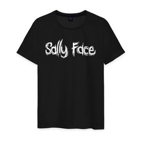 Мужская футболка хлопок с принтом Sally Face в Екатеринбурге, 100% хлопок | прямой крой, круглый вырез горловины, длина до линии бедер, слегка спущенное плечо. | Тематика изображения на принте: sally face | гизмо | девид | девочка | игра | лари | ларри | мальчик | маска | мрачная | на лице | пых | с протезом | сал | сали | салли | салли фейс | фейс | фэйс | эддисон | эшли