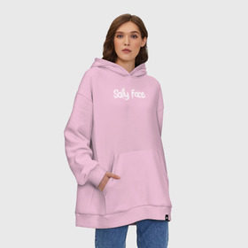 Худи SuperOversize хлопок с принтом Sally Face в Екатеринбурге, 70% хлопок, 30% полиэстер, мягкий начес внутри | карман-кенгуру, эластичная резинка на манжетах и по нижней кромке, двухслойный капюшон
 | sally face | гизмо | девид | девочка | игра | лари | ларри | мальчик | маска | мрачная | на лице | пых | с протезом | сал | сали | салли | салли фейс | фейс | фэйс | эддисон | эшли