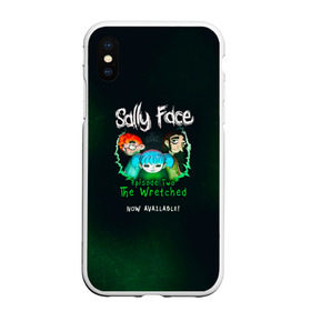 Чехол для iPhone XS Max матовый с принтом Sally Face в Екатеринбурге, Силикон | Область печати: задняя сторона чехла, без боковых панелей | sally face | гизмо | девид | девочка | игра | лари | ларри | мальчик | маска | мрачная | на лице | пых | с протезом | сал | сали | салли | салли фейс | фейс | фэйс | эддисон | эшли