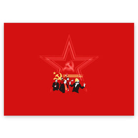 Поздравительная открытка с принтом Communism Party в Екатеринбурге, 100% бумага | плотность бумаги 280 г/м2, матовая, на обратной стороне линовка и место для марки
 | звезда | китай | коммунизм | комунизм | ленин | мао дзедун | мао цзедун | мао цзэдун | маркс | прикол | серп и молот | советский союз | ссср | сталин | че гевара | че геваро | чегевара | энгельс