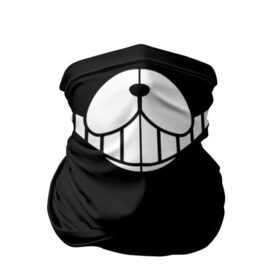 Бандана-труба 3D с принтом MONOKUMA в Екатеринбурге, 100% полиэстер, ткань с особыми свойствами — Activecool | плотность 150‒180 г/м2; хорошо тянется, но сохраняет форму | anime | bandana | bear | black  white | face | kurokuma | mask | monodam | monokuma | monomi | monotaro | pink | rabbit | school | shirokuma | аниме | бандана | главарь | лицо | мoноми | маска | монокума | черно белый | школа