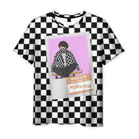 Мужская футболка 3D с принтом Френдзона Мэйклав в Екатеринбурге, 100% полиэфир | прямой крой, круглый вырез горловины, длина до линии бедер | бойчик | группа | музыка | мультяшка | мэйклав | песни | подростки | поп панк | френдзона