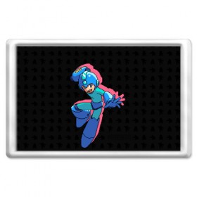 Магнит 45*70 с принтом Mega Man (pixel art) Black в Екатеринбурге, Пластик | Размер: 78*52 мм; Размер печати: 70*45 | 8 bit | 8bit | art | dendy | famicom | game | games | japan | japanese | man | mega | mega man | megaman | nes | pixel | pixel art | pixelart | retro | video games | videogames