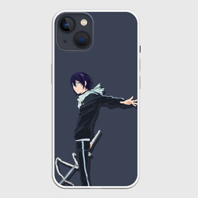 Чехол для iPhone 13 с принтом Ято с мечом в Екатеринбурге,  |  | anime | god | noragami | yato | аниме | бездомный бог | бог | боженька | божечка | норамагами | секки | ято | яточка