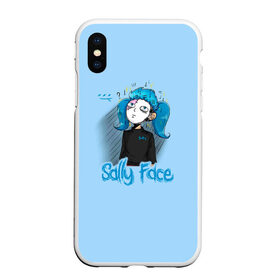 Чехол для iPhone XS Max матовый с принтом Sally Face в Екатеринбурге, Силикон | Область печати: задняя сторона чехла, без боковых панелей | sally face | гизмо | девид | девочка | игра | лари | ларри | мальчик | маска | мрачная | на лице | пых | с протезом | сал | сали | салли | салли фейс | фейс | фэйс | эддисон | эшли