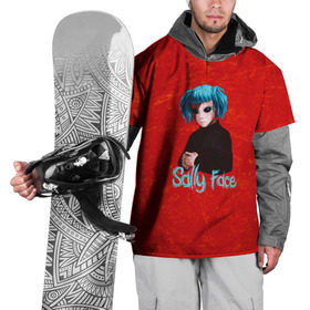 Накидка на куртку 3D с принтом Sally Face в Екатеринбурге, 100% полиэстер |  | sally face | гизмо | девид | девочка | игра | лари | ларри | мальчик | маска | мрачная | на лице | пых | с протезом | сал | сали | салли | салли фейс | фейс | фэйс | эддисон | эшли