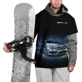 Накидка на куртку 3D с принтом Mercedes AMG в Екатеринбурге, 100% полиэстер |  | Тематика изображения на принте: car | mercedes | mercedes   benz | motorsport | автомобиль | автоспорт | мерседес | спорткар