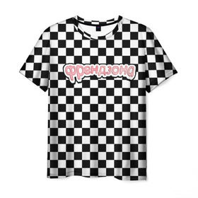 Мужская футболка 3D с принтом Френдзона в Екатеринбурге, 100% полиэфир | прямой крой, круглый вырез горловины, длина до линии бедер | бойчик | группа | музыка | мультяшка | песни | подростки | поп панк | френдзона