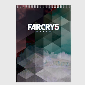 Скетчбук с принтом FarCry polygon в Екатеринбурге, 100% бумага
 | 48 листов, плотность листов — 100 г/м2, плотность картонной обложки — 250 г/м2. Листы скреплены сверху удобной пружинной спиралью | Тематика изображения на принте: far cry | far cry 5 | far cry new dawn | far cry primal | farcry | fc 5 | fc5 | game | new dawn | primal | игры | постапокалипсис | фар край | фар край 5
