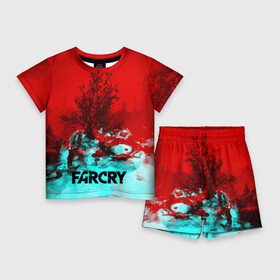 Детский костюм с шортами 3D с принтом FARCRY в Екатеринбурге,  |  | far cry | far cry 5 | far cry new dawn | far cry primal | farcry | fc 5 | fc5 | game | new dawn | primal | игры | постапокалипсис | фар край | фар край 5
