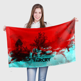 Флаг 3D с принтом FARCRY в Екатеринбурге, 100% полиэстер | плотность ткани — 95 г/м2, размер — 67 х 109 см. Принт наносится с одной стороны | Тематика изображения на принте: far cry | far cry 5 | far cry new dawn | far cry primal | farcry | fc 5 | fc5 | game | new dawn | primal | игры | постапокалипсис | фар край | фар край 5