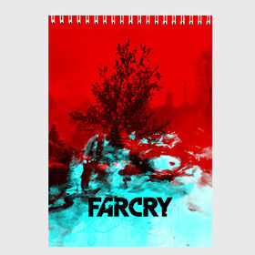Скетчбук с принтом FARCRY в Екатеринбурге, 100% бумага
 | 48 листов, плотность листов — 100 г/м2, плотность картонной обложки — 250 г/м2. Листы скреплены сверху удобной пружинной спиралью | far cry | far cry 5 | far cry new dawn | far cry primal | farcry | fc 5 | fc5 | game | new dawn | primal | игры | постапокалипсис | фар край | фар край 5