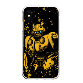 Чехол для iPhone XS Max матовый с принтом Bumblebee в Екатеринбурге, Силикон | Область печати: задняя сторона чехла, без боковых панелей | kefer | volkswagen | автобот | бамблби | трансформатор | трансформаторы | шершень | шмель