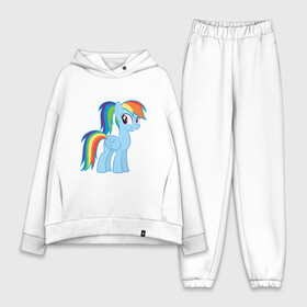 Женский костюм хлопок Oversize с принтом Радуга Дэш в Екатеринбурге,  |  | my little pony | pony | rainbow dash | дружба – это чудо | дружба. пони | дэш | кобылка | морская пони | пегас | радуга | элемент верности