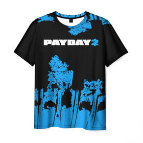 Мужская футболка 3D с принтом Payday 2 в Екатеринбурге, 100% полиэфир | прямой крой, круглый вырез горловины, длина до линии бедер | 2 | payday | беглец | бот | ограбления | пейдей | призрак | симулятор | техник | штурмовик | шутер