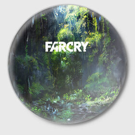 Значок с принтом FarCry в Екатеринбурге,  металл | круглая форма, металлическая застежка в виде булавки | Тематика изображения на принте: 