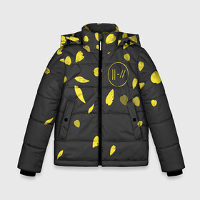 Зимняя куртка для мальчиков 3D с принтом Twenty One Pilots - Trench в Екатеринбурге, ткань верха — 100% полиэстер; подклад — 100% полиэстер, утеплитель — 100% полиэстер | длина ниже бедра, удлиненная спинка, воротник стойка и отстегивающийся капюшон. Есть боковые карманы с листочкой на кнопках, утяжки по низу изделия и внутренний карман на молнии. 

Предусмотрены светоотражающий принт на спинке, радужный светоотражающий элемент на пуллере молнии и на резинке для утяжки | band | best | blurry | face | indie | logo | music | one | pilots | pop | regional | rock | symbol | top | trench | twenty | vessel | группа | инди | лого | логотип | музыка | пилоты | поп | рок | символ | топ | тренч
