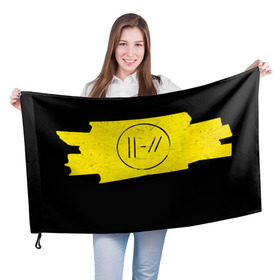 Флаг 3D с принтом TWENTY ONE PILOTS - Trench в Екатеринбурге, 100% полиэстер | плотность ткани — 95 г/м2, размер — 67 х 109 см. Принт наносится с одной стороны | band | best | blurry | face | indie | logo | music | one | pilots | pop | regional | rock | symbol | top | trench | twenty | vessel | группа | инди | лого | логотип | музыка | пилоты | поп | рок | символ | топ | тренч