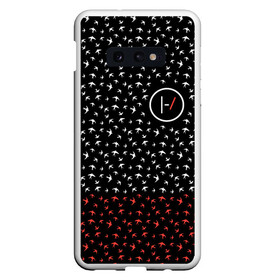 Чехол для Samsung S10E с принтом Twenty One Pilots - Blurryface в Екатеринбурге, Силикон | Область печати: задняя сторона чехла, без боковых панелей | band | best | blurry | face | indie | logo | music | one | pilots | pop | regional | rock | symbol | top | trench | twenty | vessel | группа | инди | лого | логотип | музыка | пилоты | поп | рок | символ | топ | тренч