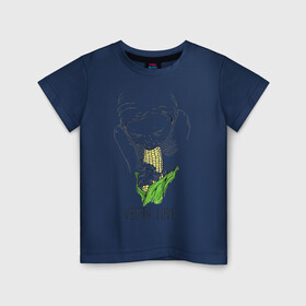 Детская футболка хлопок с принтом Vegan Love в Екатеринбурге, 100% хлопок | круглый вырез горловины, полуприлегающий силуэт, длина до линии бедер | веганство | вегетарианство | здоровье | зелень | кукуруза | любовь | овощ | овощи | растение