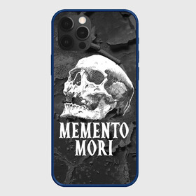 Чехол для iPhone 12 Pro с принтом Memento mori в Екатеринбурге, силикон | область печати: задняя сторона чехла, без боковых панелей | black | death | life | memento mori | skeleton | skull | жизнь | скелет | череп | черный