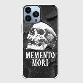 Чехол для iPhone 13 Pro Max с принтом Memento mori в Екатеринбурге,  |  | black | death | life | memento mori | skeleton | skull | жизнь | скелет | череп | черный