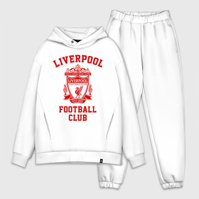 Мужской костюм хлопок OVERSIZE с принтом Ливерпуль в Екатеринбурге,  |  | anfield | liverpool | liverpool fc | the reds | you ll never walk a | клубная | красные | ливерпуль | мерсисайдцы | фанатская | футбольная | футбольный клуб | футбольный клуб ливерпуль | энфилд