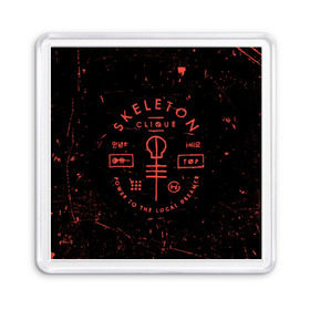 Магнит 55*55 с принтом TOP - Skeleton Clique в Екатеринбурге, Пластик | Размер: 65*65 мм; Размер печати: 55*55 мм | Тематика изображения на принте: band | best | blurry | face | indie | logo | music | one | pilots | pop | regional | rock | symbol | top | trench | twenty | vessel | группа | инди | лого | логотип | музыка | пилоты | поп | рок | символ | топ | тренч