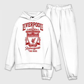 Мужской костюм хлопок OVERSIZE с принтом Ливерпуль в Екатеринбурге,  |  | anfield | liverpool | liverpool fc | the reds | you ll never walk a | клубная | красные | ливерпуль | мерсисайдцы | фанатская | футбольная | футбольный клуб | футбольный клуб ливерпуль | энфилд