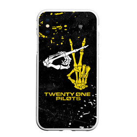 Чехол для iPhone XS Max матовый с принтом TOP - Skeleton Clique в Екатеринбурге, Силикон | Область печати: задняя сторона чехла, без боковых панелей | band | best | blurry | face | indie | logo | music | one | pilots | pop | regional | rock | symbol | top | trench | twenty | vessel | группа | инди | лого | логотип | музыка | пилоты | поп | рок | символ | топ | тренч