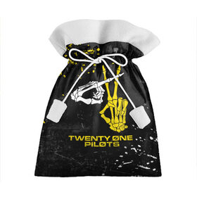 Подарочный 3D мешок с принтом TOP - Skeleton Clique в Екатеринбурге, 100% полиэстер | Размер: 29*39 см | band | best | blurry | face | indie | logo | music | one | pilots | pop | regional | rock | symbol | top | trench | twenty | vessel | группа | инди | лого | логотип | музыка | пилоты | поп | рок | символ | топ | тренч