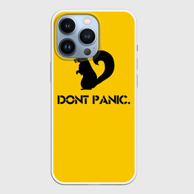 Чехол для iPhone 13 Pro с принтом Dont Panic. в Екатеринбурге,  |  | dont panic | белка | енот | скунс