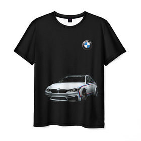 Мужская футболка 3D с принтом M3 GTS в Екатеринбурге, 100% полиэфир | прямой крой, круглый вырез горловины, длина до линии бедер | bmw | car | germany | gts | motorsport | sports car | автомобиль | автоспорт | бмв | германия | спорткар