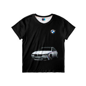 Детская футболка 3D с принтом M3 GTS в Екатеринбурге, 100% гипоаллергенный полиэфир | прямой крой, круглый вырез горловины, длина до линии бедер, чуть спущенное плечо, ткань немного тянется | bmw | car | germany | gts | motorsport | sports car | автомобиль | автоспорт | бмв | германия | спорткар