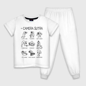 Детская пижама хлопок с принтом The camera sutra в Екатеринбурге, 100% хлопок |  брюки и футболка прямого кроя, без карманов, на брюках мягкая резинка на поясе и по низу штанин
 | kamasutra | выдержка | позы | фотка | фото | фотоаппарат | фотограф | фотография | фотосессия | штатив | экспозиция