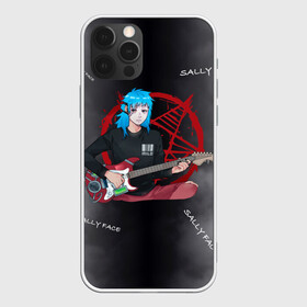 Чехол для iPhone 12 Pro с принтом Sally Face with a Guitar в Екатеринбурге, силикон | область печати: задняя сторона чехла, без боковых панелей | fisher | larry johnson | mask | sally  face | sally fisher | sallyface | демоны | духи | маска | пентаграмма | призраки | рок | салли | салли фейс | салли фишер | фейс | шепот