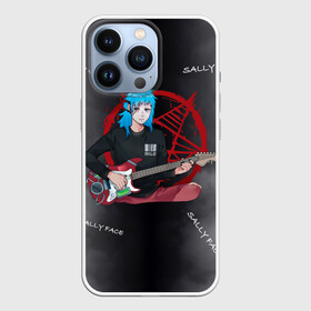 Чехол для iPhone 13 Pro с принтом Sally Face with a Guitar в Екатеринбурге,  |  | fisher | larry johnson | mask | sally  face | sally fisher | sallyface | демоны | духи | маска | пентаграмма | призраки | рок | салли | салли фейс | салли фишер | фейс | шепот